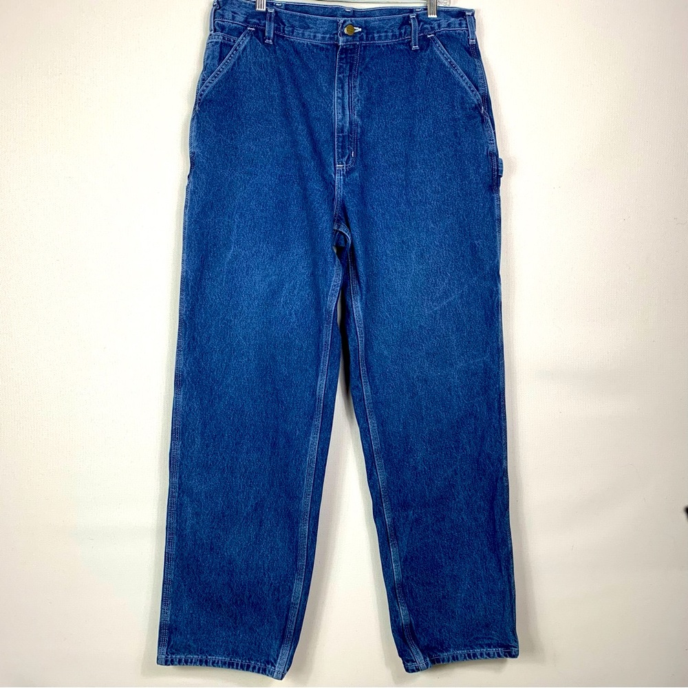 Carhartt B13 Medium Dark Wash Loose-fit Straight leg Jeans Size 38